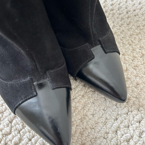 Alice + Olivia Dametrie suede and leather boots - Picture 3 of 6